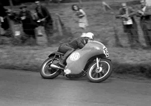 Images Dated 17th December 2021: Bob McIntyre (AJS) 1959 Junior Ulster Grand Prix