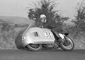 Images Dated 29th June 2022: Bob McIntyre (Norton) 1955 Junior Ulster Grand Prix