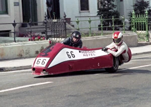 Images Dated 5th March 2020: Bob Munro & R Gayle (Suzuki) 1984 Sidecar TT