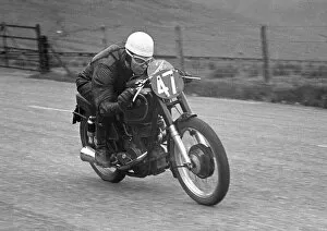 Images Dated 21st April 2020: Bob Rowbottom (AJS) 1953 Senior TT