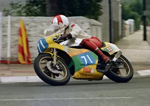 Images Dated 14th January 2019: Bob Taylor (Yamaha) 1987 Junior Manx Grand Prix