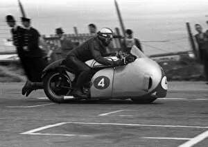 Images Dated 9th February 2018: Bill Boddice & Bill Canning (Norton) 1957 Sidecar TT