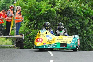 Images Dated 8th June 2018: Brian Alflatt & Aaron Gorman (Baker Suzuki GSX-R) 2018 Sidecar TT
