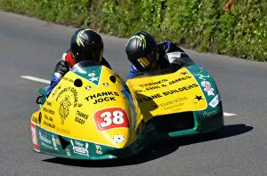 Images Dated 6th June 2019: Brian Alflatt & Aaron Gorman (Suzuki) 2019 Sidecar TT