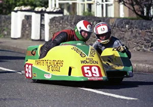 Images Dated 11th January 2018: Brian Alflatt & Adrian Walduck (Ireson Yamaha) 1990 Sidecar TT