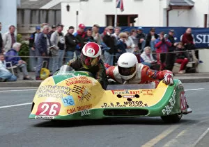 Brian Alflatt Gallery: Brian Alflatt & Guy Lowe (Ireson Honda) 1995 Sidecar TT