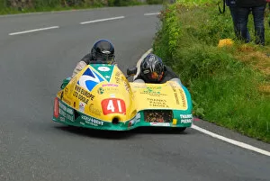 Images Dated 14th November 2019: Brian Alflatt & Herve Chenu (Baker Suzuki) 2010 Sidecar TT