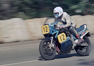 Images Dated 27th January 2021: Brian Appleton (Suzuki) 1987 Senior Manx Grand Prix