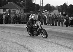 Images Dated 18th April 2020: Brian Carr (BSA) 1957 Junior Newcomers Manx Grand Prix