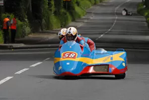 Images Dated 27th June 2022: Brian Downey & Julie Downey (Windle Yamaha) 2009 Sidecar TT