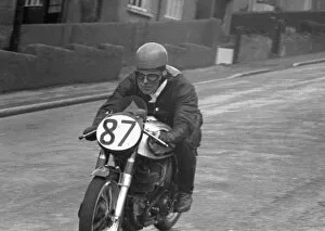 Images Dated 30th September 2020: Brian Freestone (Norton) 1956 Junior TT