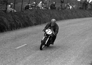 Images Dated 11th October 2020: Brian Freestone (Norton) 1956 Senior TT