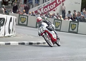 Images Dated 10th January 2021: Brian Gleed (Honda) 1967 50cc TT