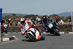 Images Dated 14th July 2011: Brian Gordon (Honda) and Peter Simpson (Honda) 2011 Southern 100
