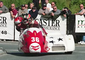 Images Dated 12th June 2022: Brian Kelly & Neil Kelly (Honda) 1999 Sidecar TT
