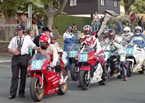 Brian Mateer (Yamaha) & Ray Bas (Honda) 1996 Junior Manx Grand Prix