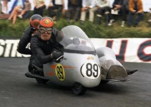 Images Dated 12th January 2018: Brian Mee & Colin Newbold (BSA) 1970 750cc Sidecar TT