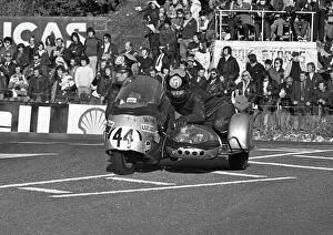 Images Dated 11th February 2017: Brian Mee & Colin Newbold (BSA) 1973 750 Sidecar TT