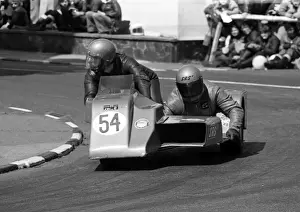 Brian Mee Prints: Brian Mee & Colin Taylor (SRS Konig) 1975 500cc Sidecar TT