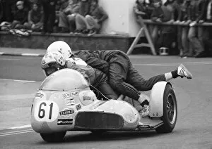 Images Dated 6th September 2021: Brian Meeson & Anthony O Brien (Yamaha) 1977 Sidecar TT