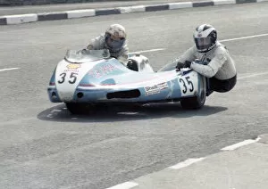 Images Dated 18th September 2020: Brian Meeson & Otto Smith (GB Yamaha) 1980 Sidecar TT