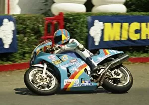 Images Dated 3rd February 2013: Brian Morrison (Honda) at Ballacraine; 1988 Production B TT