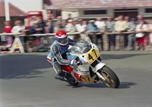 Images Dated 10th June 2021: Brian Raynor (Yamaha) 1987 Senior Manx Grand Prix