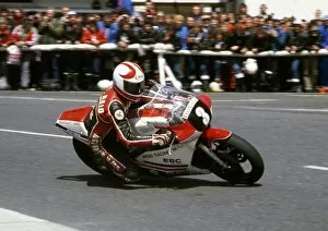 Images Dated 24th July 2011: Brian Reid at Parliament Square: 1986 Formula Two TT