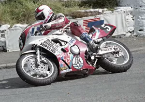 Images Dated 9th July 2022: Brian Reid (Yamaha) 1993 Supersport 400 TT