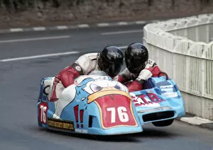 Images Dated 29th April 2020: Brian Rostron & Ian Gemmell (Ireson) 1996 Sidecar TT