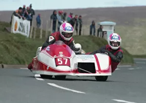 Images Dated 19th July 2020: Brian Rostron & Ian Gemmell (Winstanley Yamaha) 1995 Sidecar TT