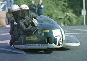 Images Dated 30th April 2020: Brian Rust & D Jacobs (BSA) 1972 500 Sidecar TT