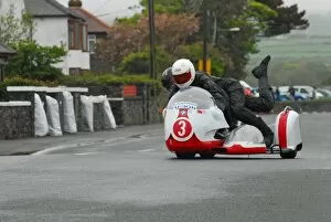 Images Dated 27th May 2013: Brian Toombs & Trevor Johnson (BMW) 2013 Pre TT Classic