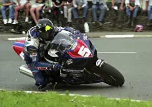 Bruce Anstey Gallery: Bruce Anstey at Sulby Bridge; 2004 Production 1000 TT