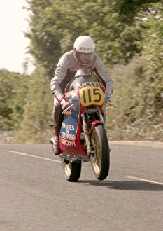 Images Dated 23rd July 2020: Bruce McCallum (Ducati) 1986 Senior Manx Grand Prix