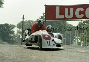 Images Dated 8th August 2016: Bruno Holzer & Karl Meierhans (LCR Yamaha) 1978 Sidecar TT