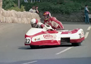 Bryan Gray & David Huntingdon (Honda) 1986 Sidecar TT