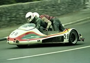 Images Dated 3rd April 2017: Bryan Hargreaves & John Hennigan (Suzuki) 1983 Sidecar TT