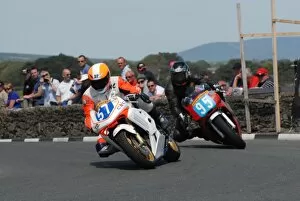 Images Dated 14th July 2011: Bryan Purdy (Honda) and Dave Madsen-Mydgal (Honda) 2011 Southern 100
