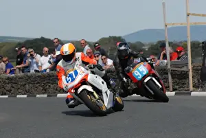 Bryan Purdy (Honda) and Dave Madsen-Mydgal (Honda) 2011 Southern 100