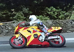 Images Dated 28th January 2021: Carl Rennie (Yamaha) 1996 Senior Manx Grand Prix