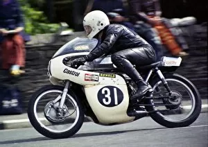 Images Dated 31st December 2017: Carl Ward (Yamaha) 1974 Ultra Lightweight TT