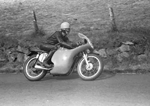 Images Dated 18th December 2021: Carrie Dunn (AJS) 1958 Junior Ulster Grand Prix