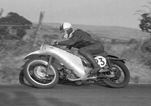 Guzzi Collection: Cecil Sandford (Guzzi) 1955 Junior Ulster Grand Prix