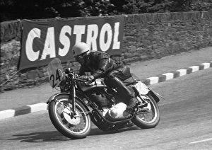 Images Dated 15th August 2016: Charles McLean (BSA) 1956 Junior Clubman TT
