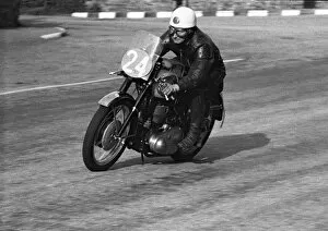 Images Dated 27th August 2020: Charles McLean (BSA) 1956 Junior Clubman TT