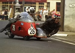Images Dated 3rd August 2016: Charlie Freeman & Eddy Fletcher (Norton) 1970 500 Sidecar TT