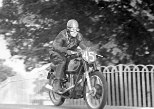 Images Dated 24th November 2020: Charlie Gray (AJS) 1950 Senior TT