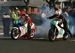 Images Dated 10th February 2019: Charlie Morgan (Rotax) & Will Williams (Yamaha) 1989 Lightweight Manx Grand Prix