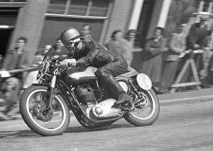 Images Dated 2nd July 2021: Charlie Salt (BSA) 1954 Junior TT